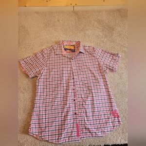 Robert Graham Red, Blue And White Size XL SS‎ Shirt